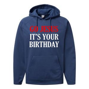 Go Jesus, It's Your Birthday Performance Fleece Hoodie