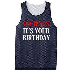 Go Jesus, It's Your Birthday Mesh Reversible Basketball Jersey Tank