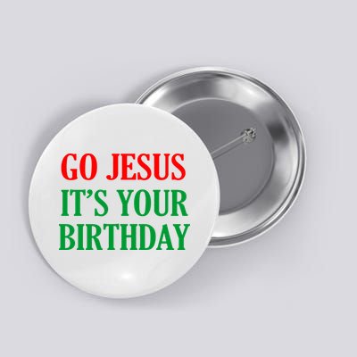 Go Jesus It's Your Birthday Button