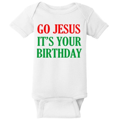 Go Jesus It's Your Birthday Baby Bodysuit