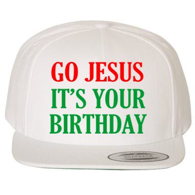 Go Jesus It's Your Birthday Wool Snapback Cap