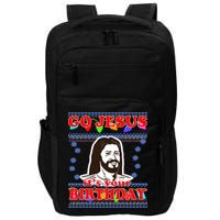 Go Jesus It's Your Birthday Ugly Christmas Impact Tech Backpack