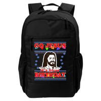 Go Jesus It's Your Birthday Ugly Christmas Backpack