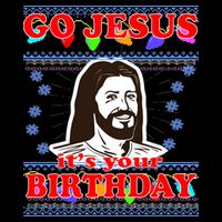 Go Jesus It's Your Birthday Ugly Christmas Backpack