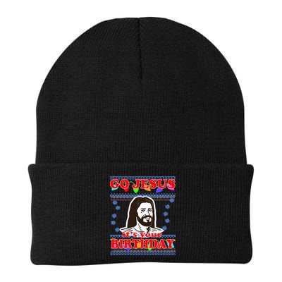 Go Jesus It's Your Birthday Ugly Christmas Beanie