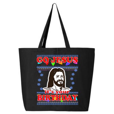 Go Jesus It's Your Birthday Ugly Christmas 25L Jumbo Tote