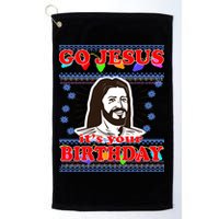 Go Jesus It's Your Birthday Ugly Christmas Golf Towel