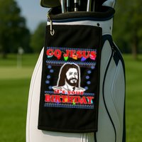 Go Jesus It's Your Birthday Ugly Christmas Golf Towel