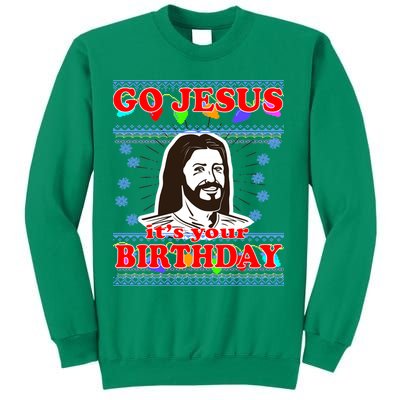 Go Jesus It's Your Birthday Ugly Christmas Sweatshirt
