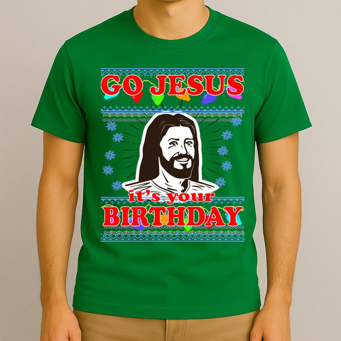 Go Jesus It's Your Birthday Ugly Christmas T-Shirt