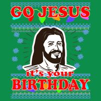 Go Jesus It's Your Birthday Ugly Christmas Kids Hoodie