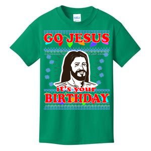 Go Jesus It's Your Birthday Ugly Christmas Kids T-Shirt