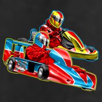 Go Karts 7 Panel Mesh Trucker Snapback Hat