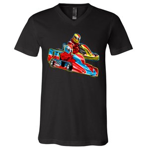 Go Karts V-Neck T-Shirt