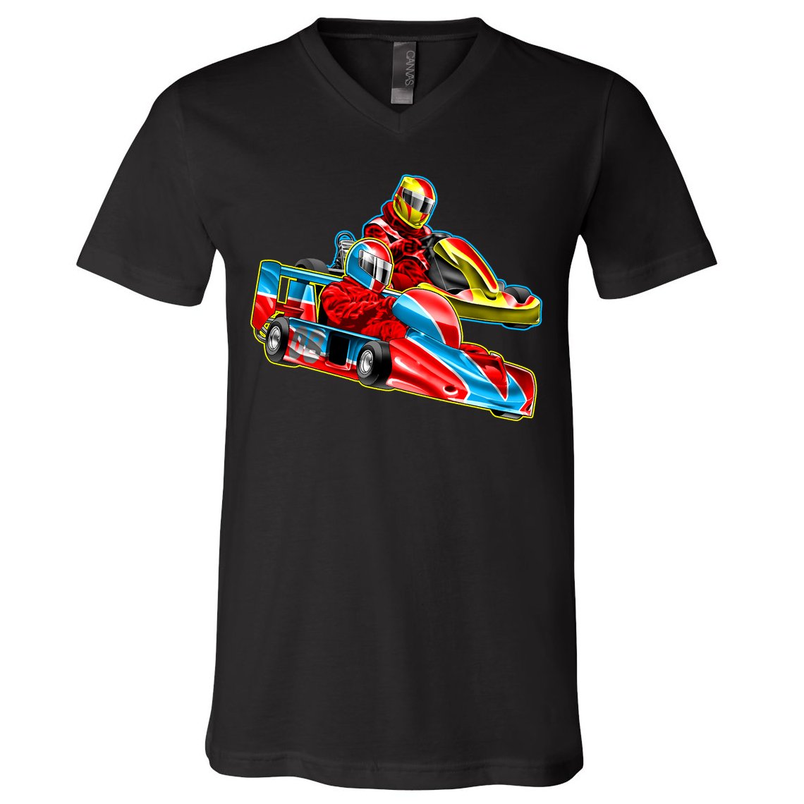 Go Karts V-Neck T-Shirt