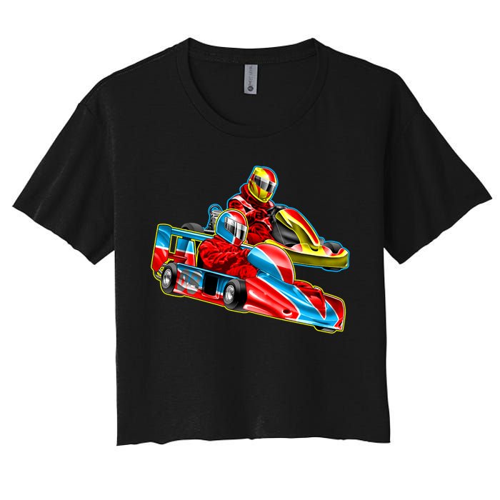 Go Karts Women's Crop Top Tee