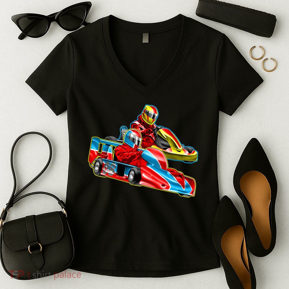 Go Karts Women's V-Neck T-Shirt