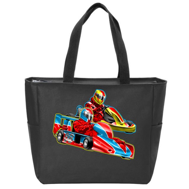 Go Karts Zip Tote Bag