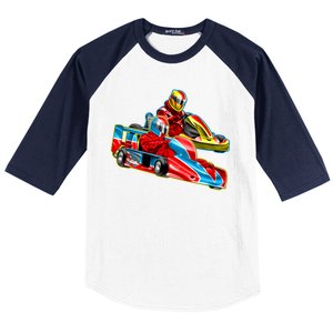 Go Karts Baseball Sleeve Shirt