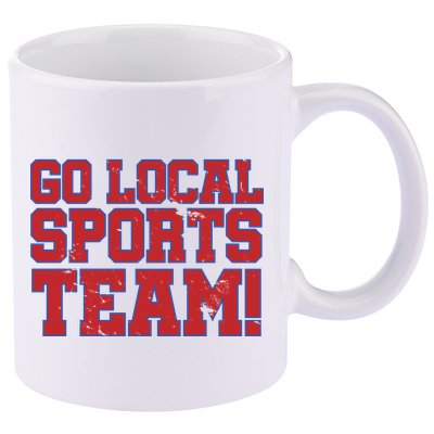 Go Local Sports Team 11oz C Handle Ceramic Mug