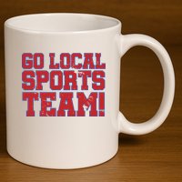 Go Local Sports Team 11oz C Handle Ceramic Mug