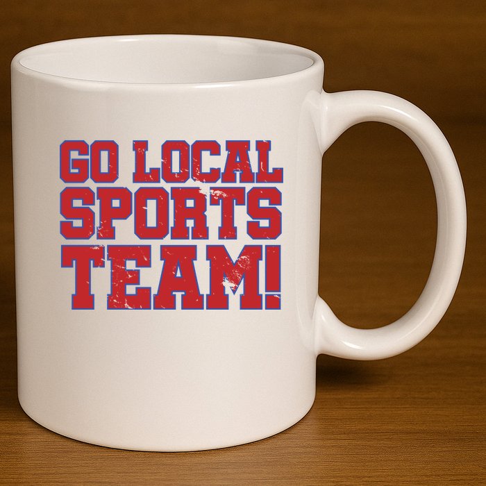 Go Local Sports Team 11oz C Handle Ceramic Mug