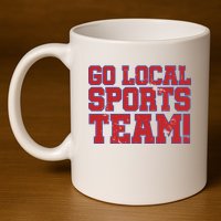 Go Local Sports Team 11oz C Handle Ceramic Mug