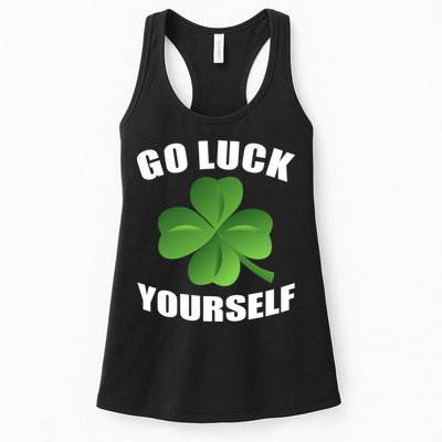 Go Luck Yourself Funny St. Patrick's Day Womens Tank Top