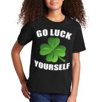 Go Luck Yourself Funny St. Patrick's Day Kids T-Shirt