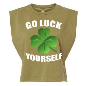 Go Luck Yourself Funny St. Patrick's Day Garment-Dyed Women's Muscle Tee