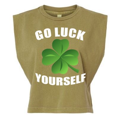 Go Luck Yourself Funny St. Patrick's Day Garment-Dyed Women's Muscle Tee