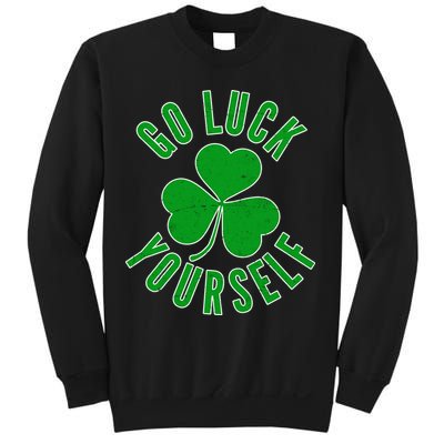 Go Luck Yourself Irish Clover Sweatshirt