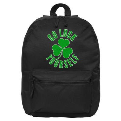 Go Luck Yourself Irish Clover 16 in Basic Backpack