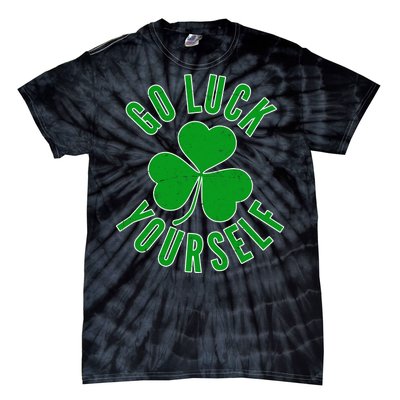 Go Luck Yourself Irish Clover Tie-Dye T-Shirt