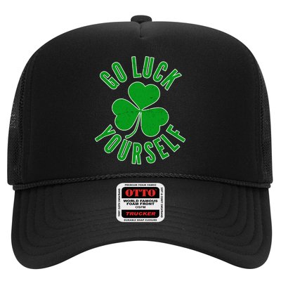Go Luck Yourself Irish Clover Trucker Hat