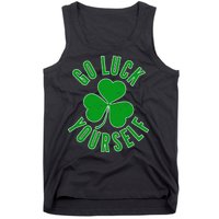 Go Luck Yourself Irish Clover Tank Top