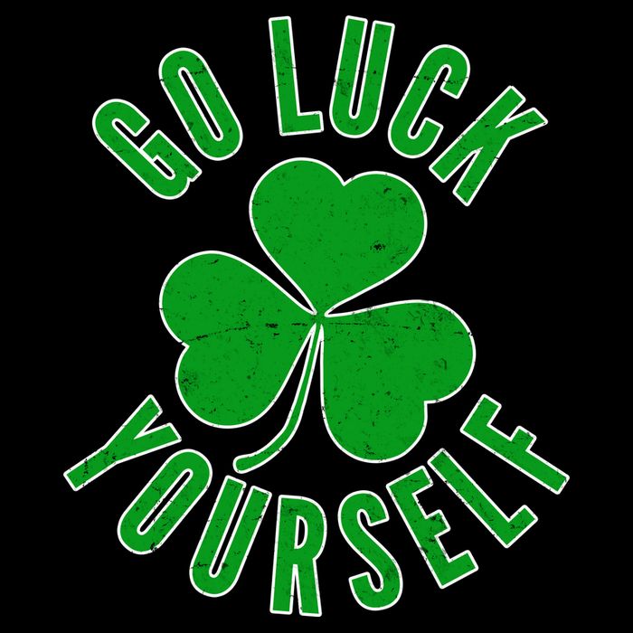 Go Luck Yourself Irish Clover Visor