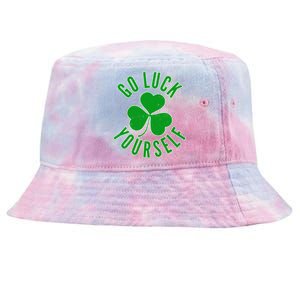 Go Luck Yourself Irish Clover Tie-Dyed Bucket Hat