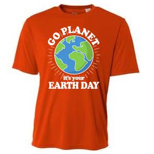 Go Planet It's Your Earth Day Celebrating Earth Day Cooling Performance Crew T-Shirt