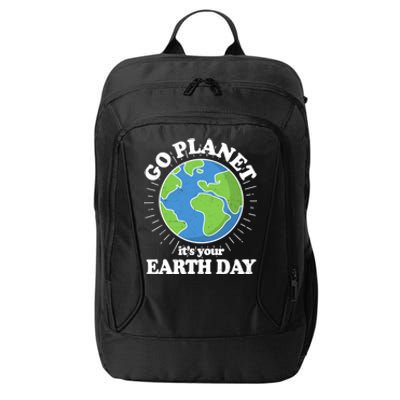 Go Planet It's Your Earth Day Celebrating Earth Day City Backpack