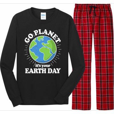 Go Planet It's Your Earth Day Celebrating Earth Day Long Sleeve Pajama Set