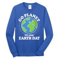 Go Planet It's Your Earth Day Celebrating Earth Day Tall Long Sleeve T-Shirt