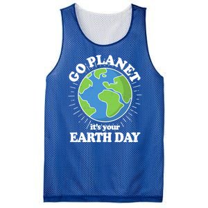 Go Planet It's Your Earth Day Celebrating Earth Day Mesh Reversible Basketball Jersey Tank