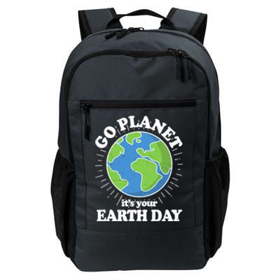 Go Planet It's Your Earth Day Celebrating Earth Day Daily Commute Backpack