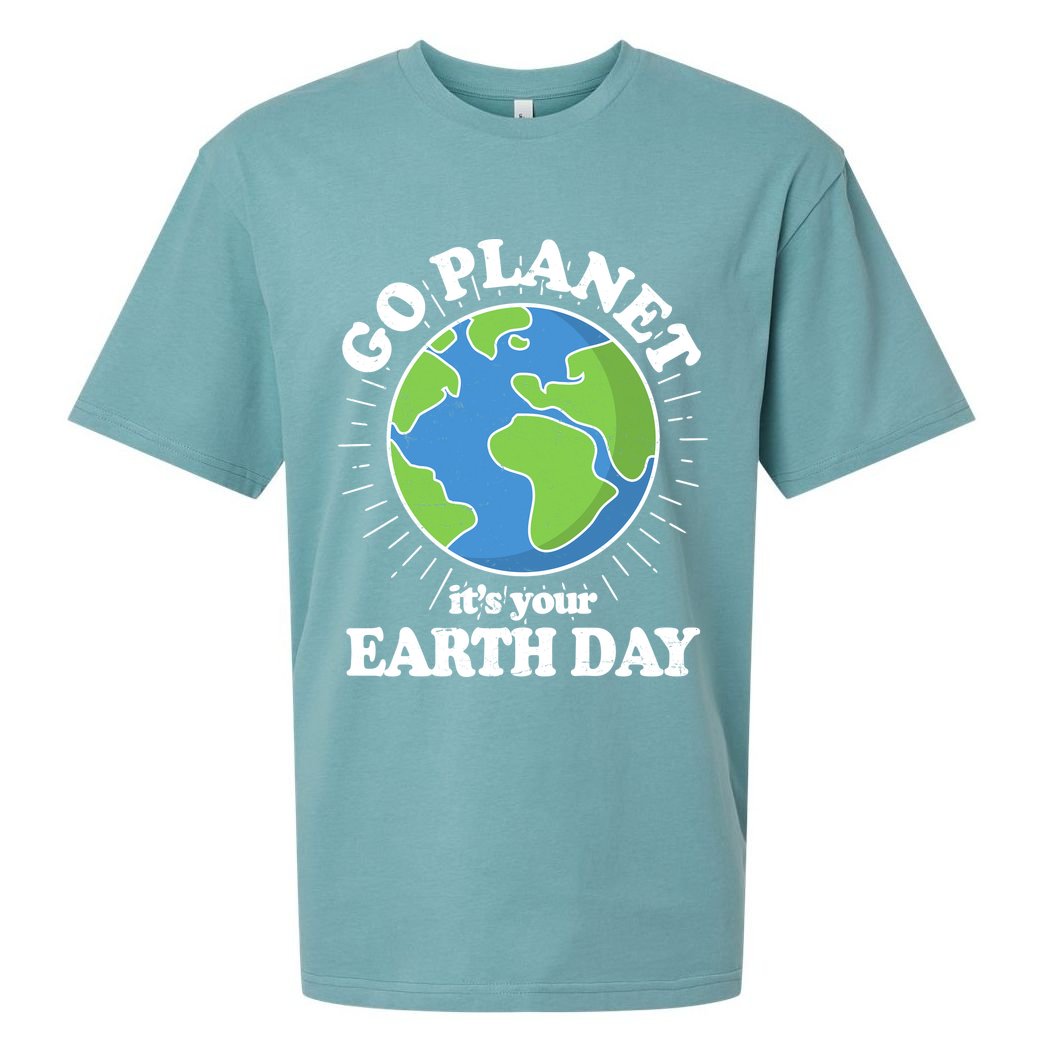 Go Planet It's Your Earth Day Celebrating Earth Day Sueded Cloud Jersey T-Shirt