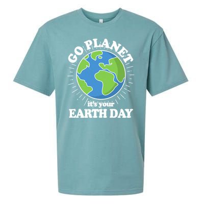 Go Planet It's Your Earth Day Celebrating Earth Day Sueded Cloud Jersey T-Shirt