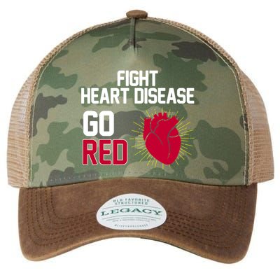 Go Red Fight Heart Health Awareness Legacy Tie Dye Trucker Hat