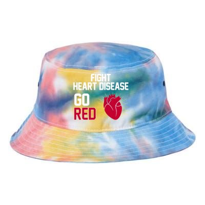 Go Red Fight Heart Health Awareness Tie Dye Newport Bucket Hat