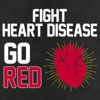 Go Red Fight Heart Health Awareness 7 Panel Mesh Trucker Snapback Hat