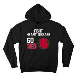 Go Red Fight Heart Health Awareness Hoodie